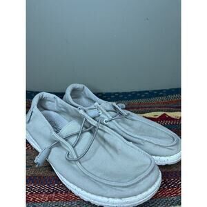 Hey Dude Wendy Gray Slip On Shoe Size 8